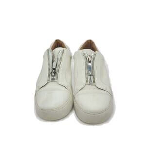 Frye Sneakers Womens Size 7.5 M Lena Zip Low White Leather